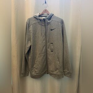 Nike Dri-FIT Men's Full-Zip Training Hoodie
Dk Grey Heather / Black sz m L